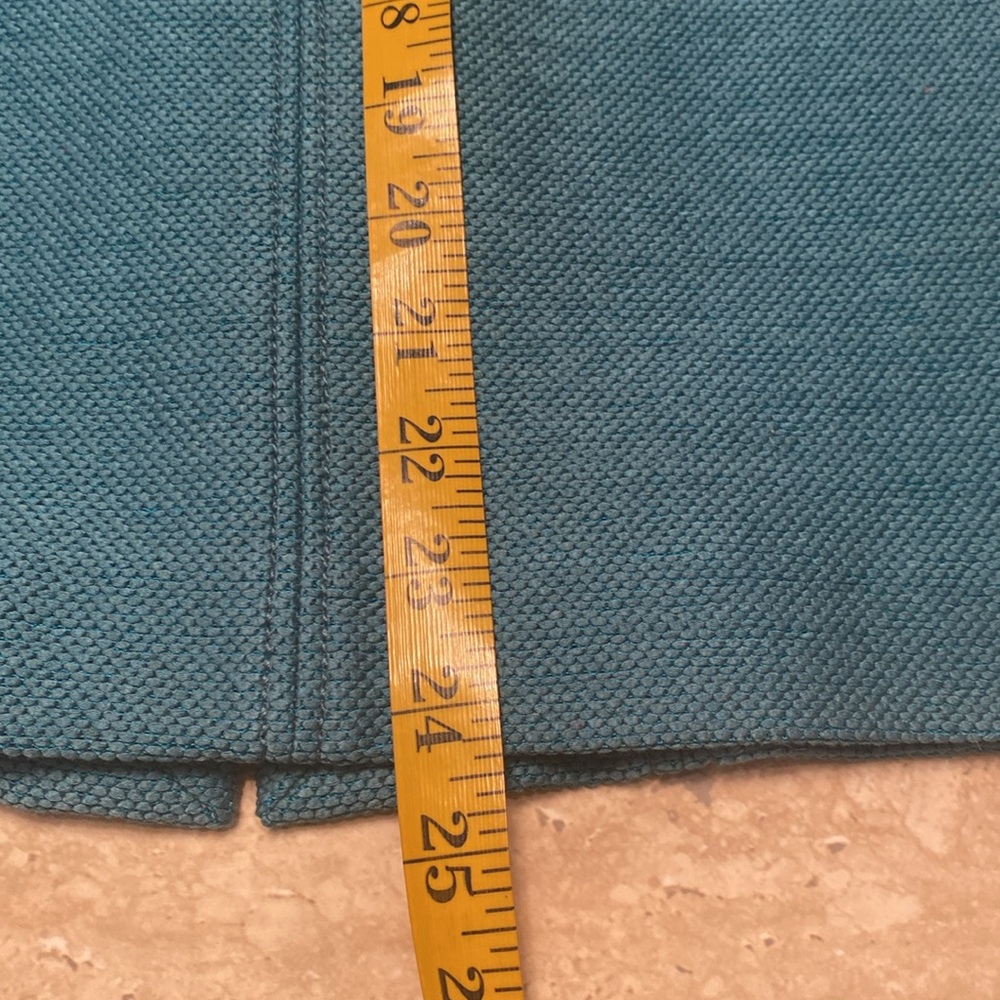 NWT Authentic Burberry Prorsum Teal Pencil Skirt, measurements in photos below. - Picture 6 of 14